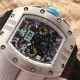 2017 Copy Richard Mille RM011 Chronograph Watch Silver Case White Inner rubber  (3)_th.jpg